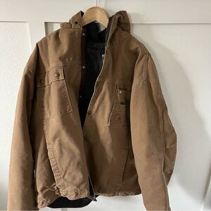 Carhartt Men's XXL Sherpa-lined Hooded Canvas Coat